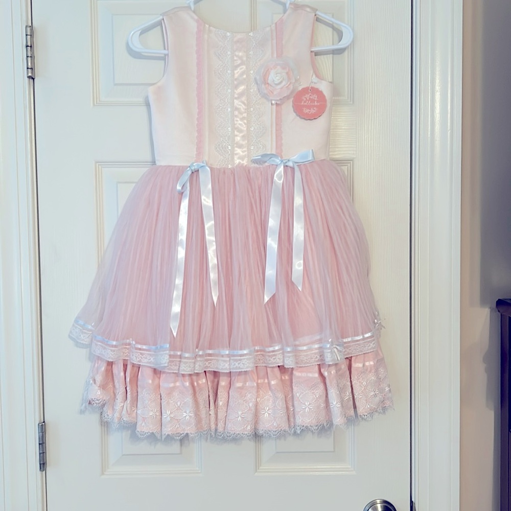 NWT. Dollcake size 9 Claire dress. Pink. Perfect for a spring day.